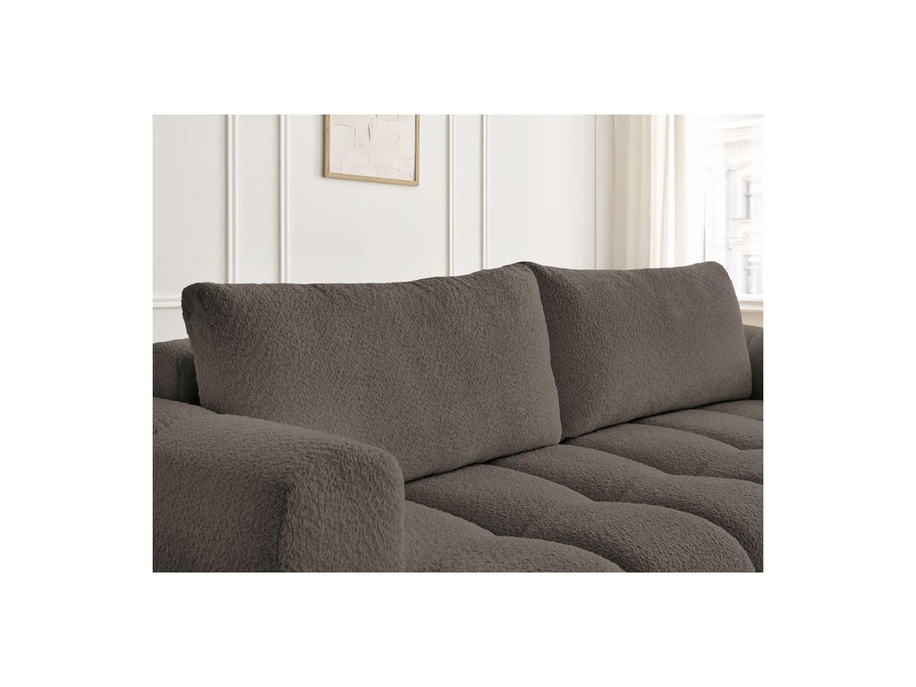Fuji - Canapé Droit Convertible 3 Places - Tissu Bouclette