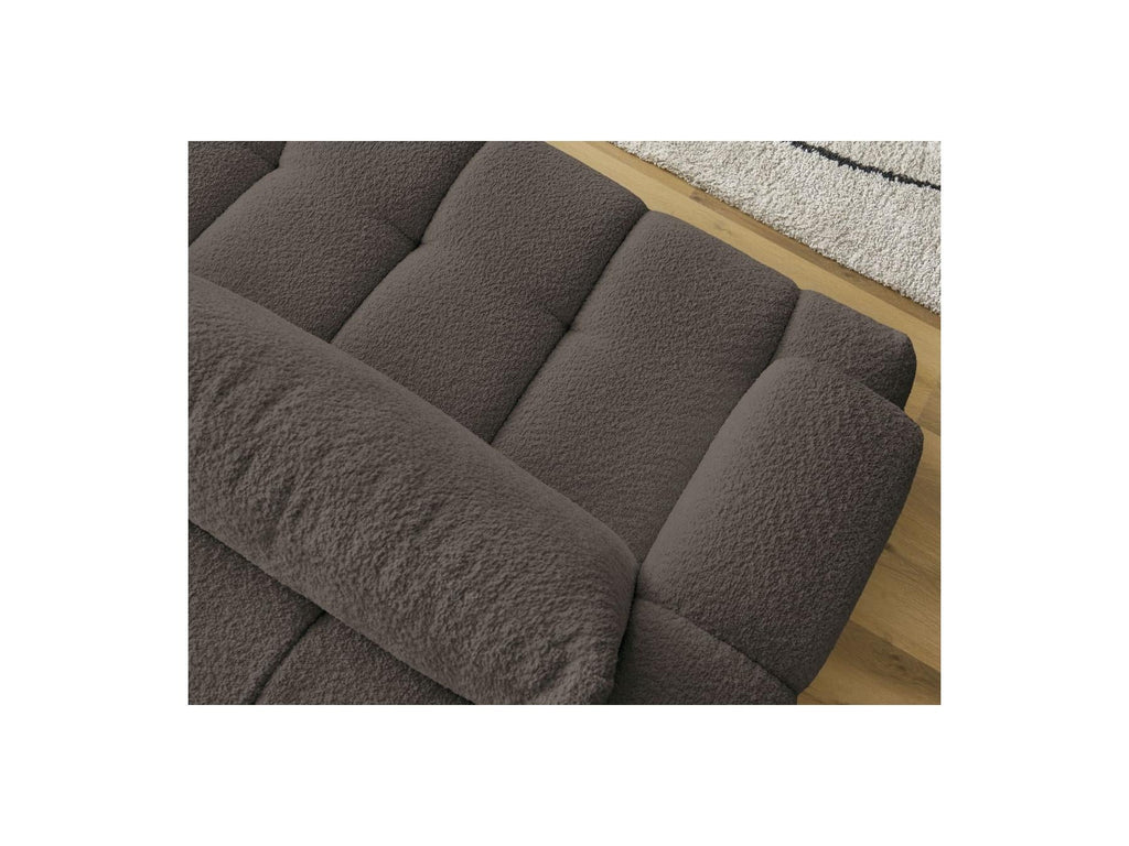 Fuji - Canapé Droit Convertible 3 Places - Tissu Bouclette
