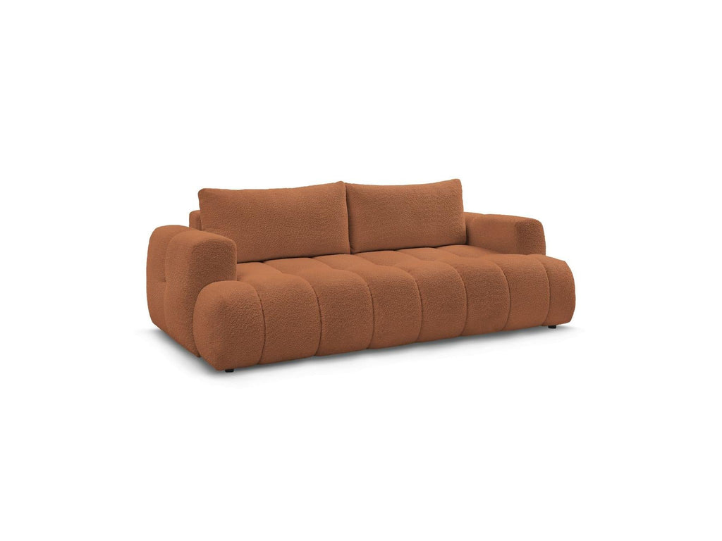 Fuji - Canapé Droit Convertible 3 Places - Tissu Bouclette