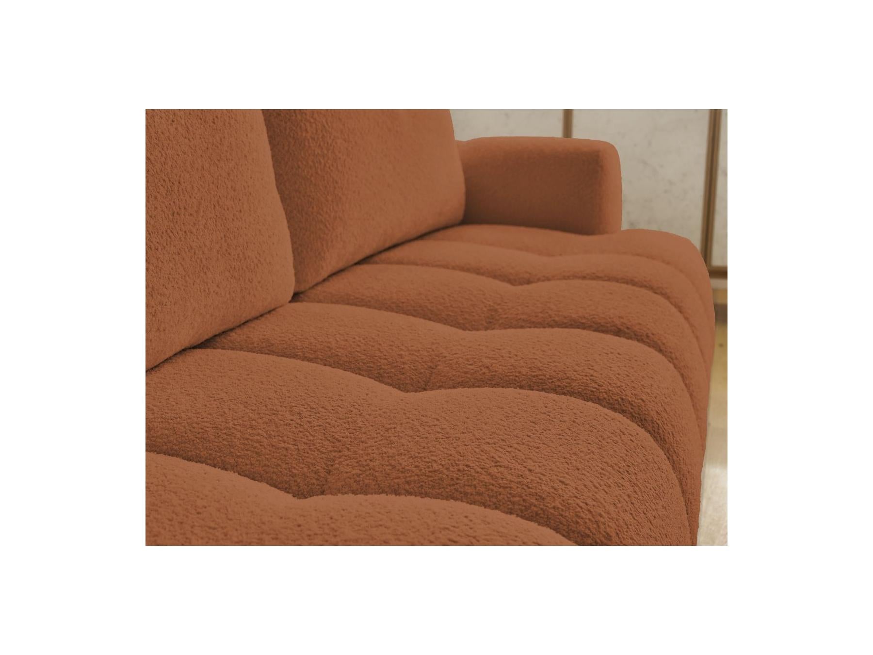 Fuji - Canapé Droit Convertible 3 Places - Tissu Bouclette