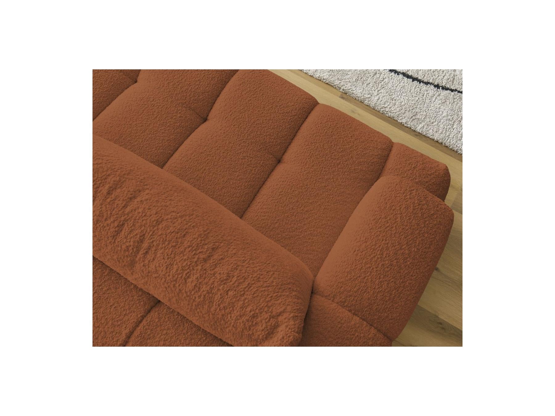 Fuji - Canapé Droit Convertible 3 Places - Tissu Bouclette