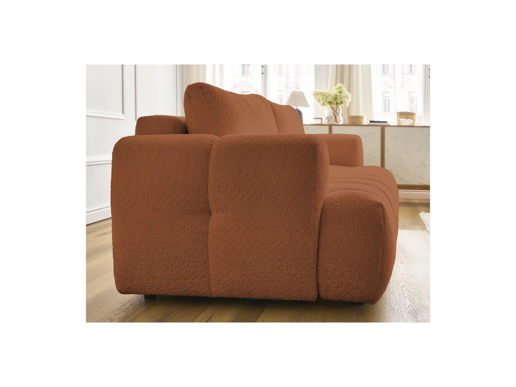 Fuji - Canapé Droit Convertible 3 Places - Tissu Bouclette
