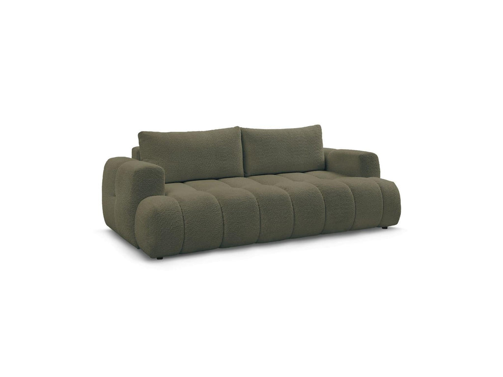 Fuji - Canapé Droit Convertible 3 Places - Tissu Bouclette