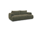 Fuji - Canapé Droit Convertible 3 Places - Tissu Bouclette