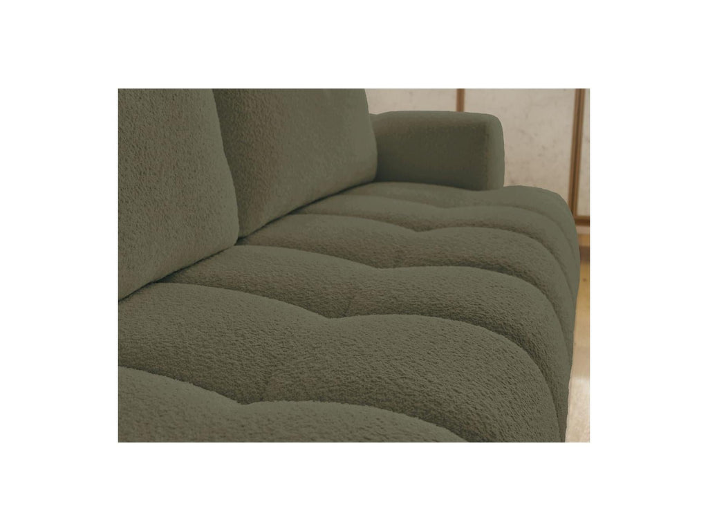 Fuji - Canapé Droit Convertible 3 Places - Tissu Bouclette