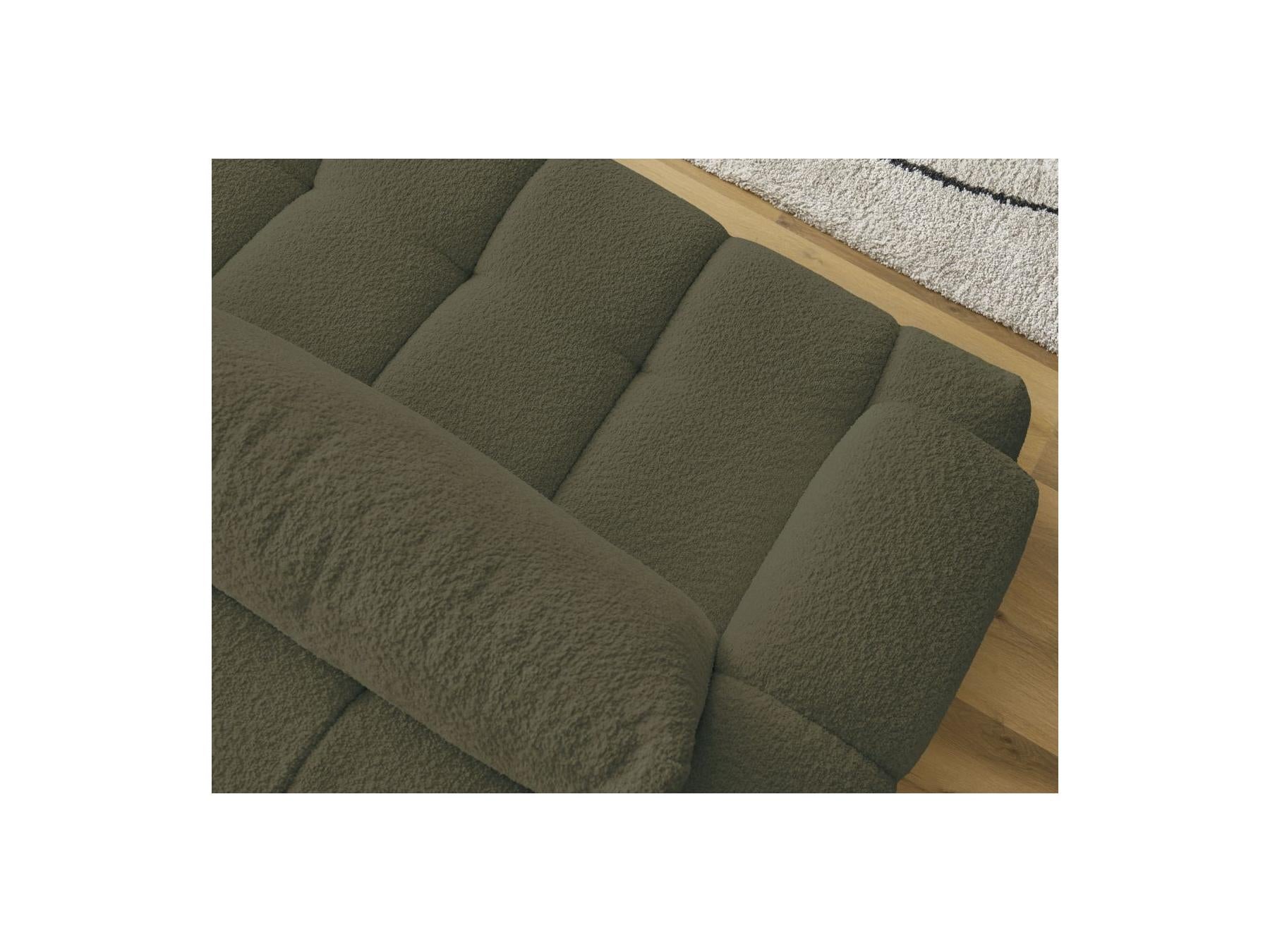 Fuji - Canapé Droit Convertible 3 Places - Tissu Bouclette