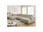 Fuji - Canapé Panoramique Convertible - Tissu Bouclette - Angle Droit