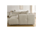 Fuji - Canapé Panoramique Convertible - Tissu Bouclette - Angle Droit