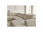 Fuji - Canapé Panoramique Convertible - Tissu Bouclette - Angle Droit