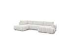 Fuji - Canapé Panoramique Convertible - Tissu Bouclette - Angle Droit