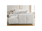 Fuji - Canapé Panoramique Convertible - Tissu Bouclette - Angle Droit
