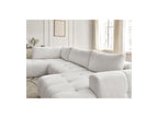 Fuji - Canapé Panoramique Convertible - Tissu Bouclette - Angle Droit