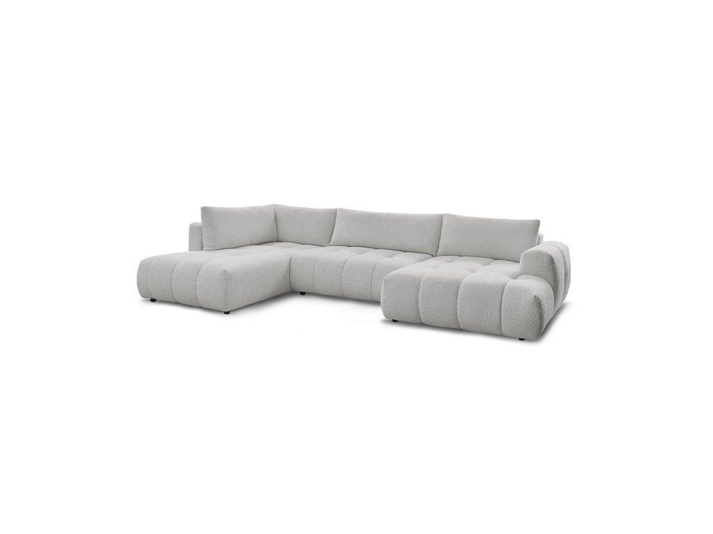 Fuji - Canapé Panoramique Convertible - Tissu Bouclette - Angle Droit