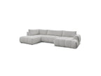 Fuji - Canapé Panoramique Convertible - Tissu Bouclette - Angle Droit