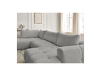 Fuji - Canapé Panoramique Convertible - Tissu Bouclette - Angle Droit