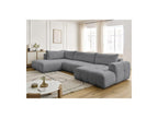 Fuji - Canapé Panoramique Convertible - Tissu Bouclette - Angle Droit