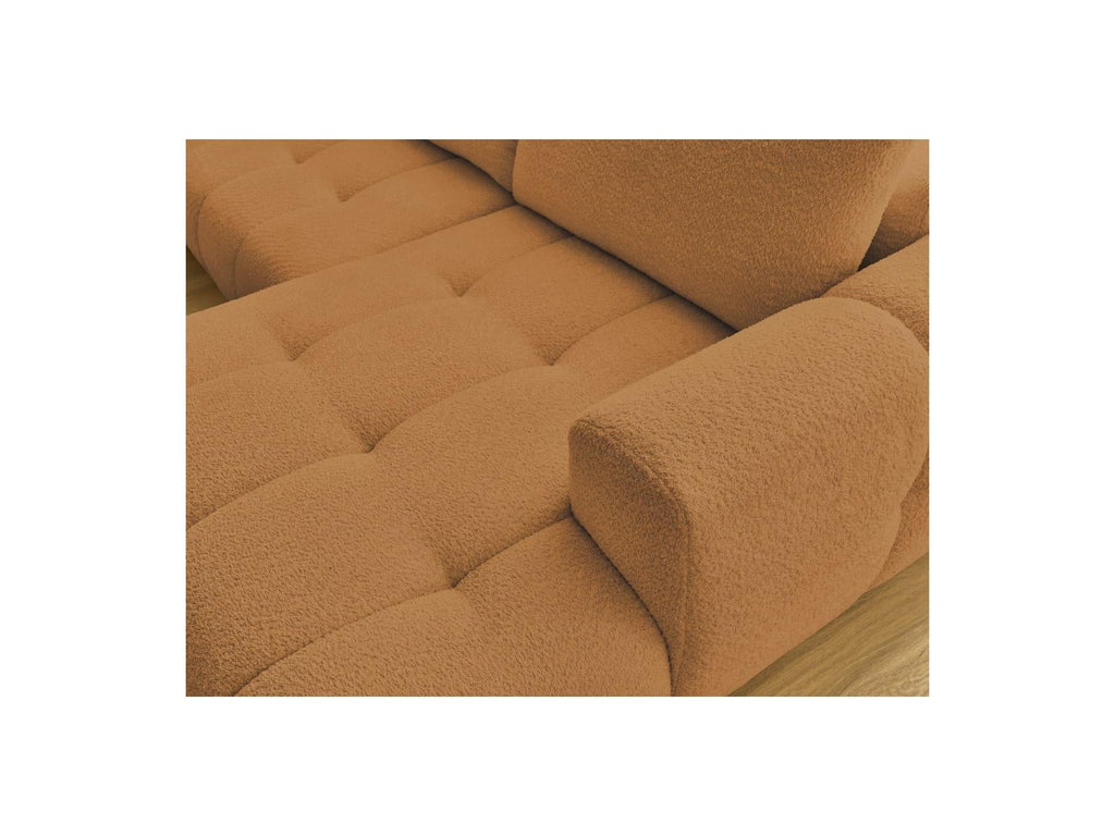 Fuji - Canapé Panoramique Convertible - Tissu Bouclette - Angle Droit