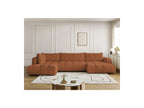 Fuji - Canapé Panoramique Convertible - Tissu Bouclette - Angle Droit