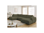 Fuji - Canapé Panoramique Convertible - Tissu Bouclette - Angle Droit