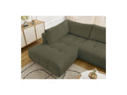 Fuji - Canapé Panoramique Convertible - Tissu Bouclette - Angle Droit