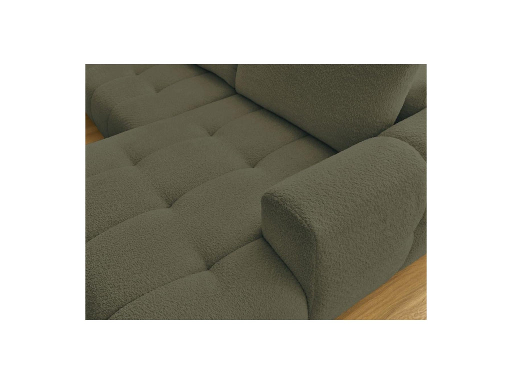 Fuji - Canapé Panoramique Convertible - Tissu Bouclette - Angle Droit