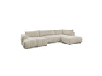 Fuji - Canapé Panoramique Convertible - Tissu Bouclette - Angle Gauche
