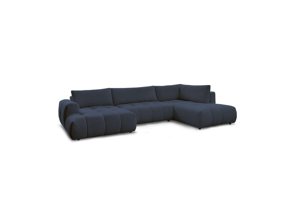 Fuji - Canapé Panoramique Convertible - Tissu Bouclette - Angle Gauche