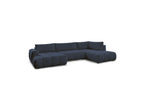Fuji - Canapé Panoramique Convertible - Tissu Bouclette - Angle Gauche