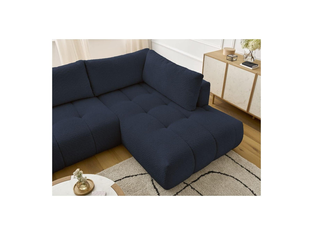 Fuji - Canapé Panoramique Convertible - Tissu Bouclette - Angle Gauche