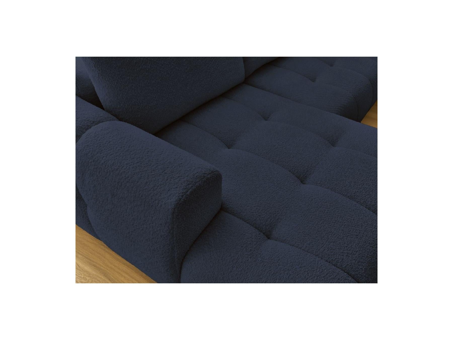 Fuji - Canapé Panoramique Convertible - Tissu Bouclette - Angle Gauche
