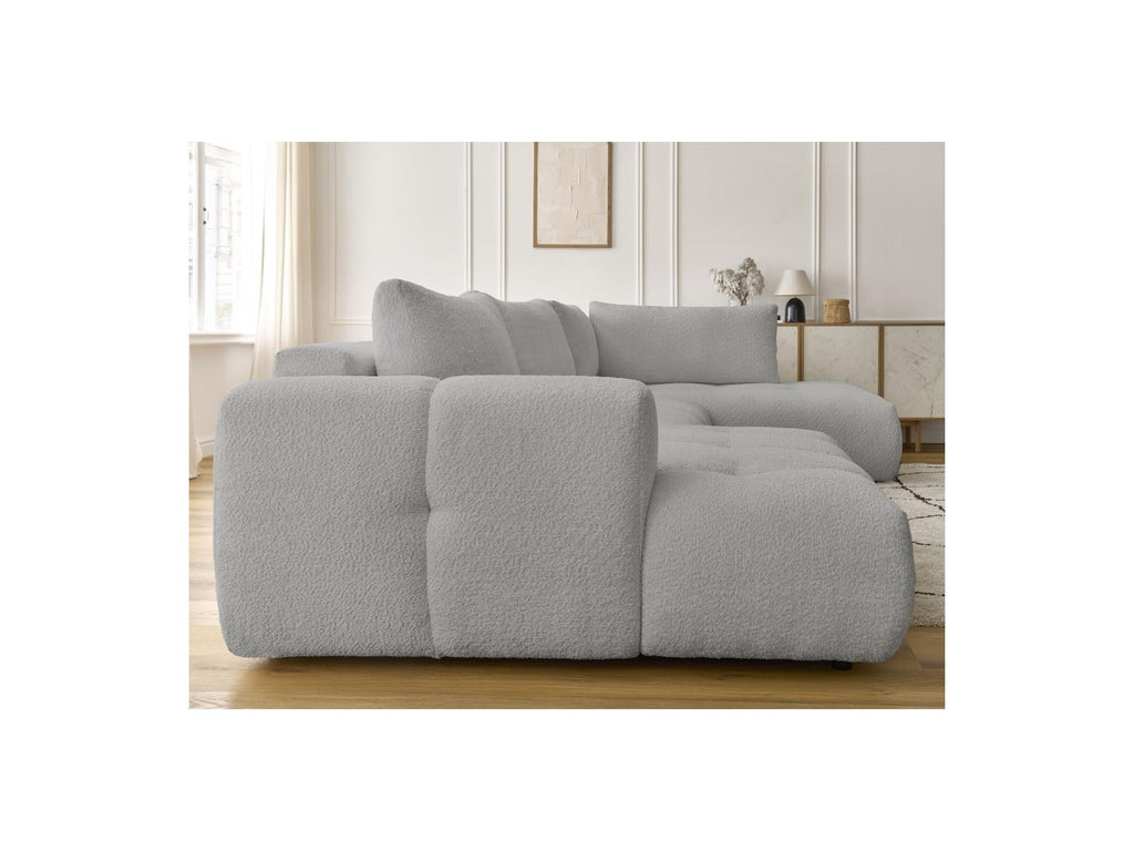 Fuji - Canapé Panoramique Convertible - Tissu Bouclette - Angle Gauche