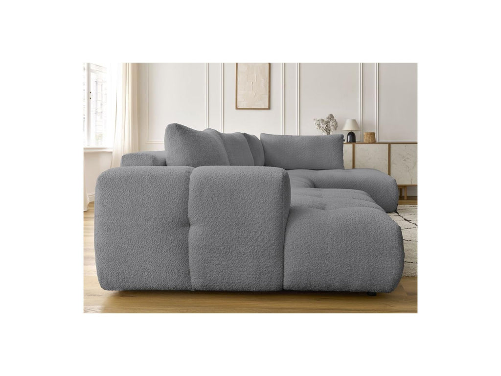 Fuji - Canapé Panoramique Convertible - Tissu Bouclette - Angle Gauche