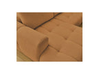 Fuji - Canapé Panoramique Convertible - Tissu Bouclette - Angle Gauche