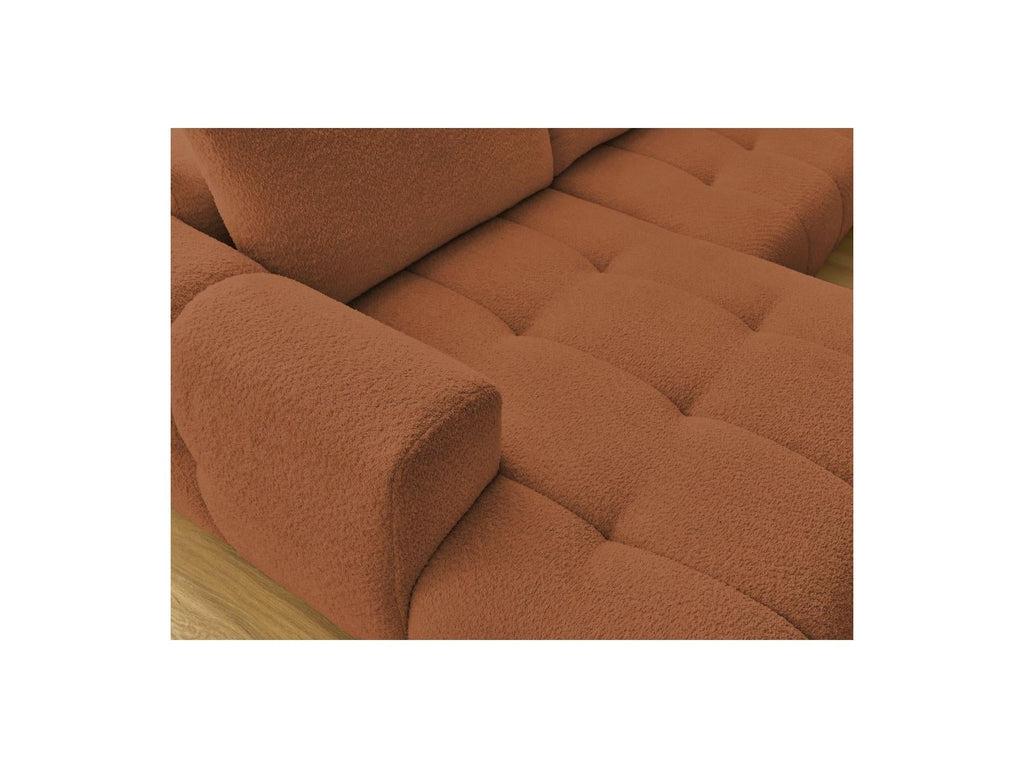 Fuji - Canapé Panoramique Convertible - Tissu Bouclette - Angle Gauche
