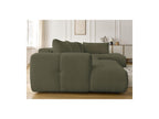 Fuji - Canapé Panoramique Convertible - Tissu Bouclette - Angle Gauche