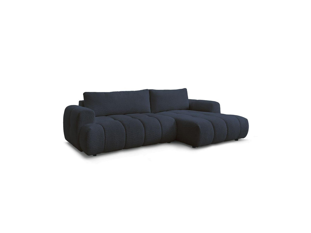 Fuji - Canapé D'Angle Convertible - Tissu Bouclette - Angle Droit