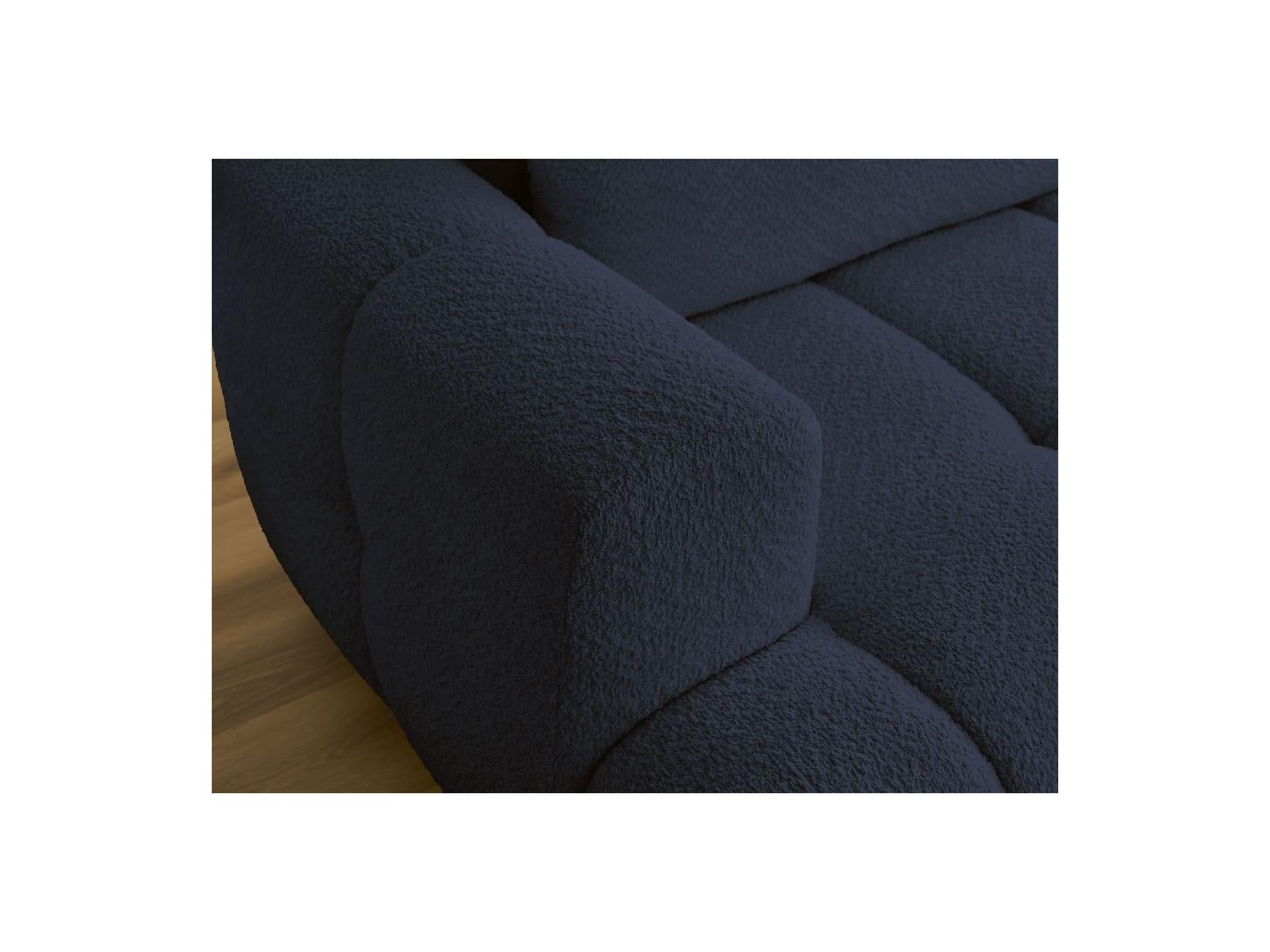 Fuji - Canapé D'Angle Convertible - Tissu Bouclette - Angle Droit