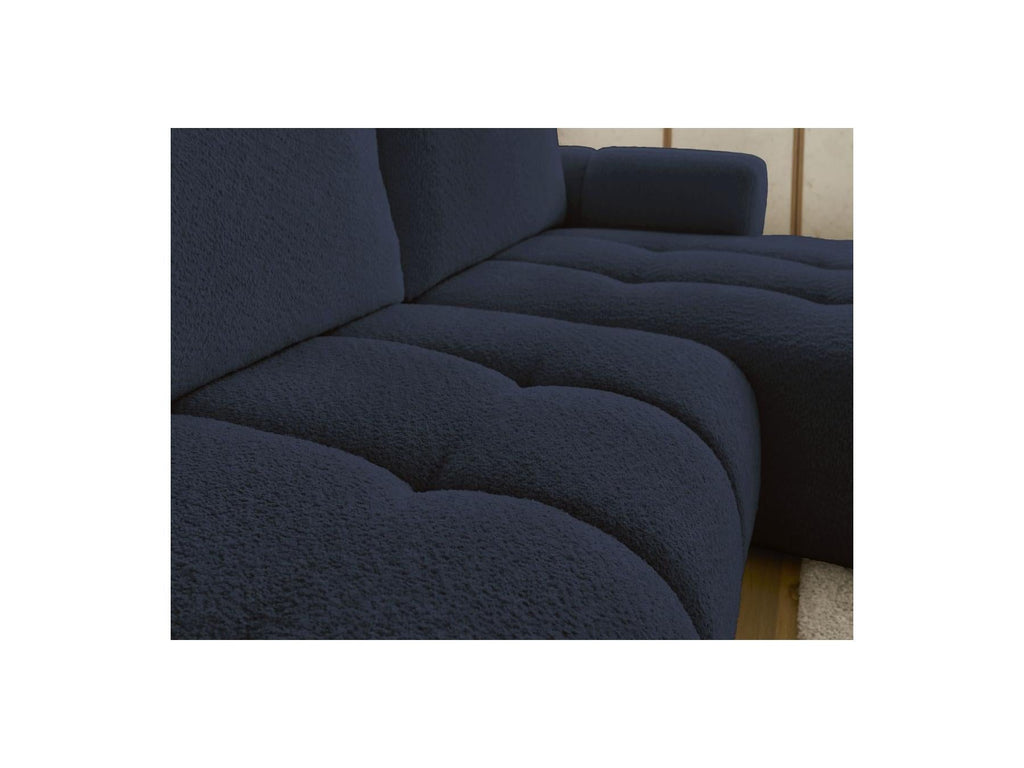 Fuji - Canapé D'Angle Convertible - Tissu Bouclette - Angle Droit