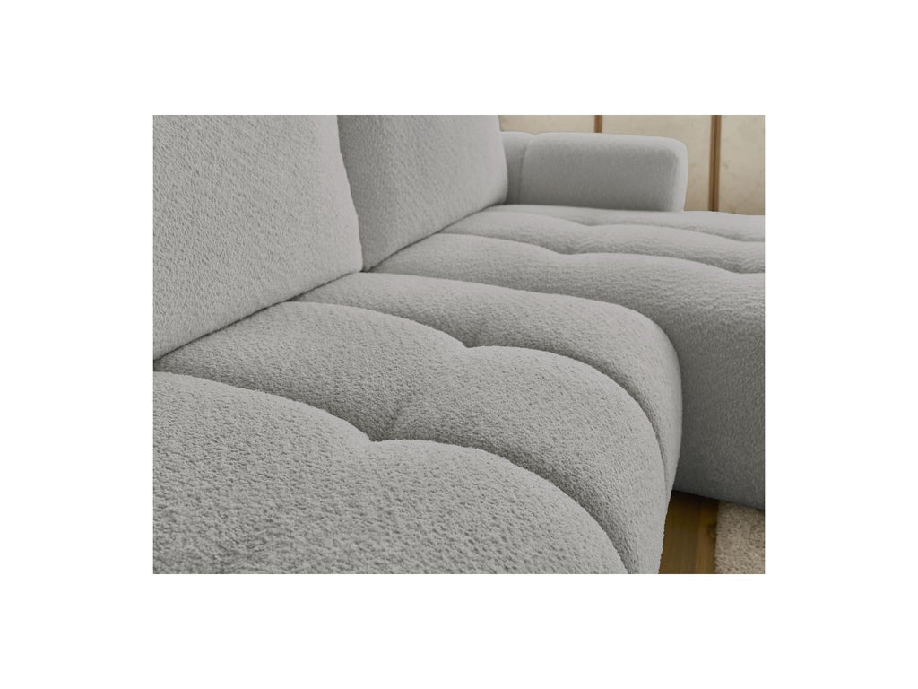 Fuji - Canapé D'Angle Convertible - Tissu Bouclette - Angle Droit