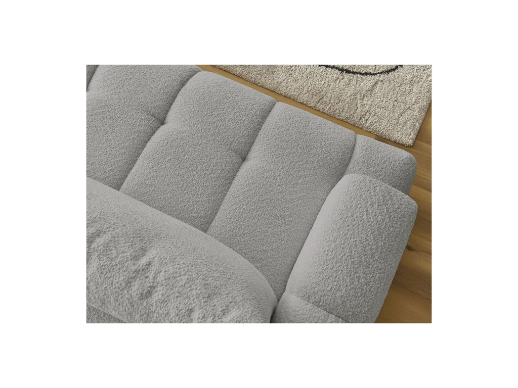 Fuji - Canapé D'Angle Convertible - Tissu Bouclette - Angle Droit