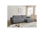 Fuji - Canapé D'Angle Convertible - Tissu Bouclette - Angle Droit