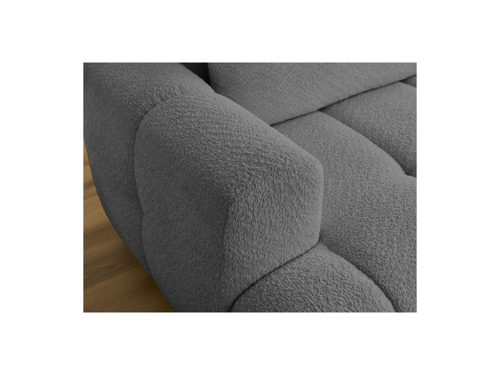 Fuji - Canapé D'Angle Convertible - Tissu Bouclette - Angle Droit