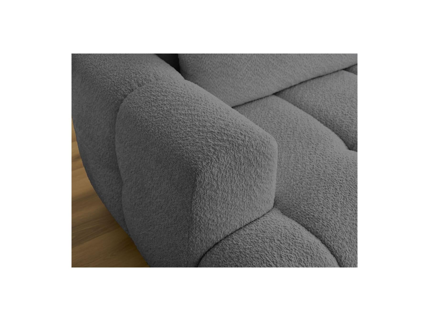 Fuji - Canapé D'Angle Convertible - Tissu Bouclette - Angle Droit