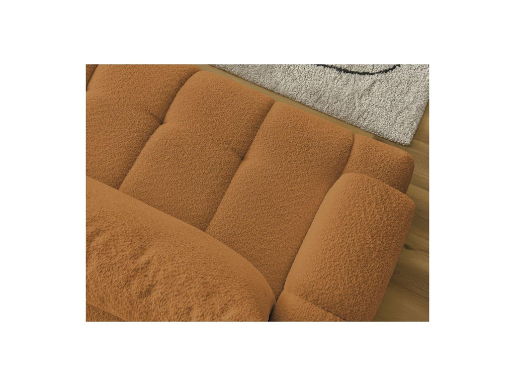 Fuji - Canapé D'Angle Convertible - Tissu Bouclette - Angle Droit