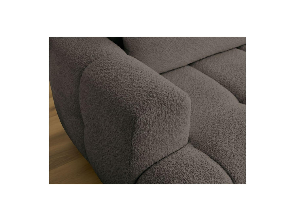 Fuji - Canapé D'Angle Convertible - Tissu Bouclette - Angle Droit
