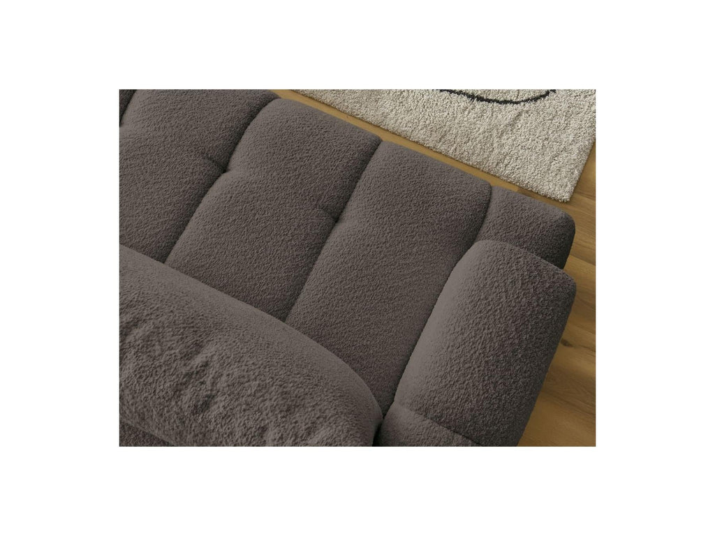 Fuji - Canapé D'Angle Convertible - Tissu Bouclette - Angle Droit