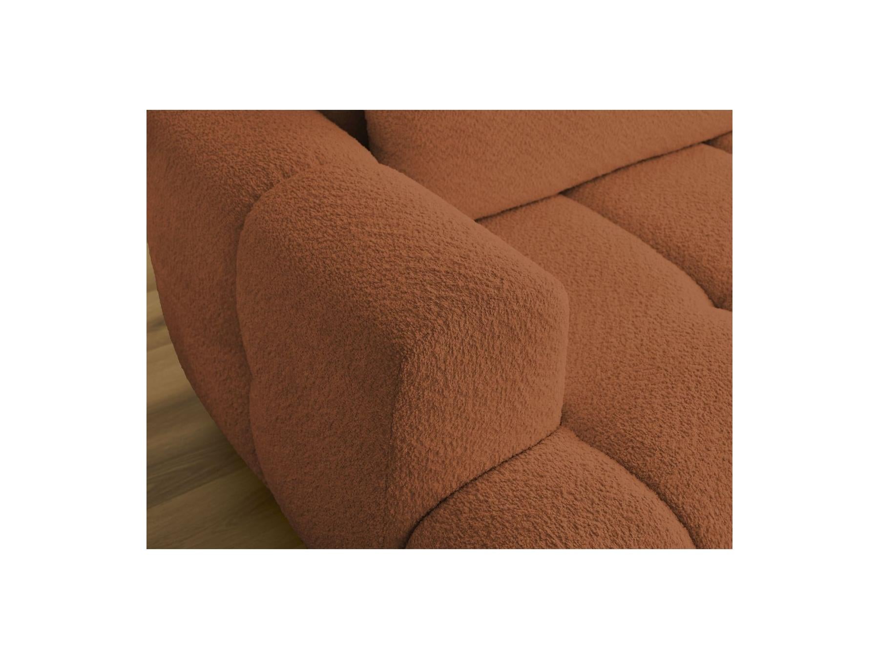 Fuji - Canapé D'Angle Convertible - Tissu Bouclette - Angle Droit