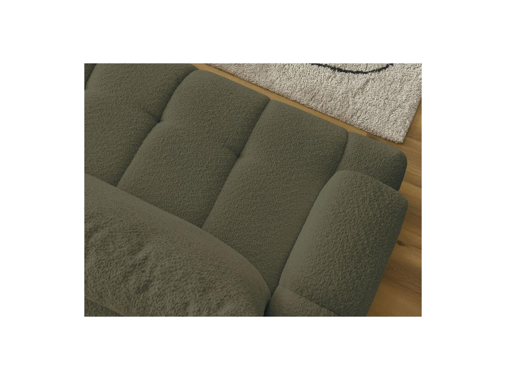 Fuji - Canapé D'Angle Convertible - Tissu Bouclette - Angle Droit