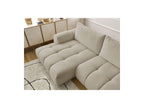Fuji - Canapé D'Angle Convertible - Tissu Bouclette - Angle Gauche