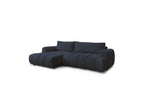 Fuji - Canapé D'Angle Convertible - Tissu Bouclette - Angle Gauche